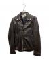 STUDIOUS（ステュディオス）の古着「ラムレザーライダースジャケット」｜ブラック