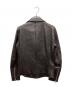STUDIOUS (ステュディオス) ラムレザーライダースジャケット ブラック サイズ:1：5000円