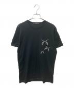 roargunsロアーガンズ）の古着「ラインストーンTシャツ」｜ブラック