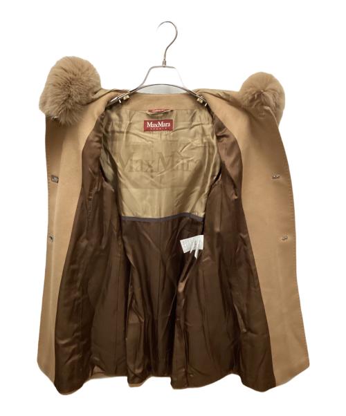 MaxMara（マックスマーラ）MaxMara (マックスマーラ) フーデッドコート ベージュ サイズ:38の古着・服飾アイテム