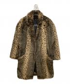 SHAYTOON BY O.C.U.シャイトゥーン）の古着「レオパード柄フェイクファーコート」｜ブラウン