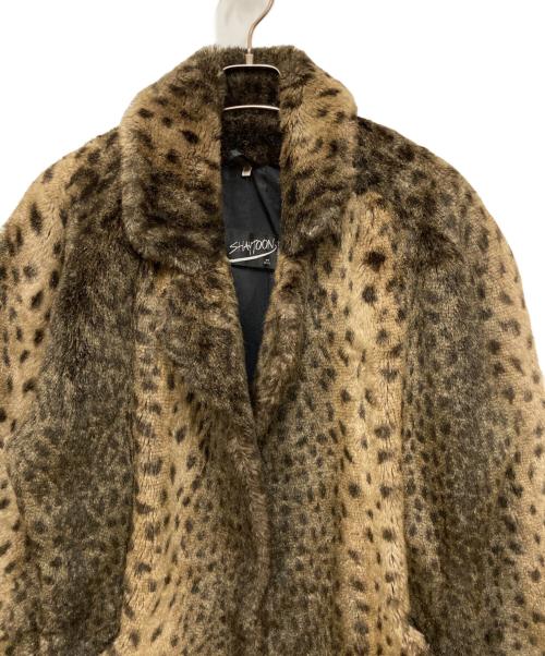SHAYTOON BY O.C.U.（シャイトゥーン）SHAYTOON BY O.C.U. (シャイトゥーン) レオパード柄フェイクファーコート ブラウン サイズ:XSの古着・服飾アイテム