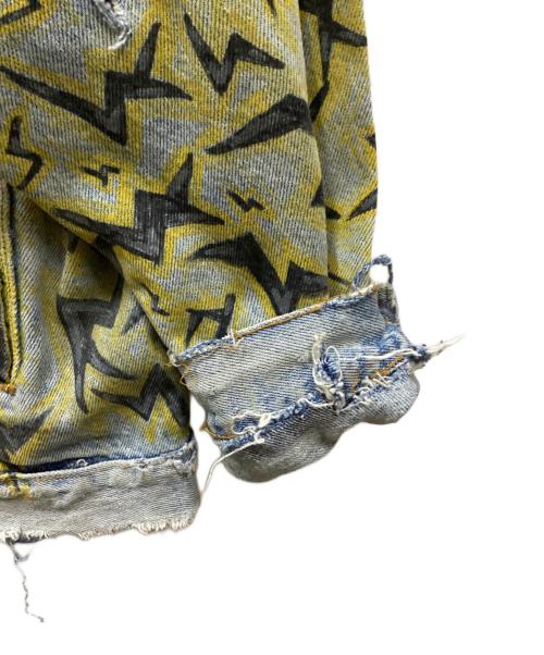 LEVI'S（リーバイス）LEVI'S (リーバイス) 90S70507サンダー柄ハンドペイントデニムジャケット インディゴ サイズ:Mの古着・服飾アイテム