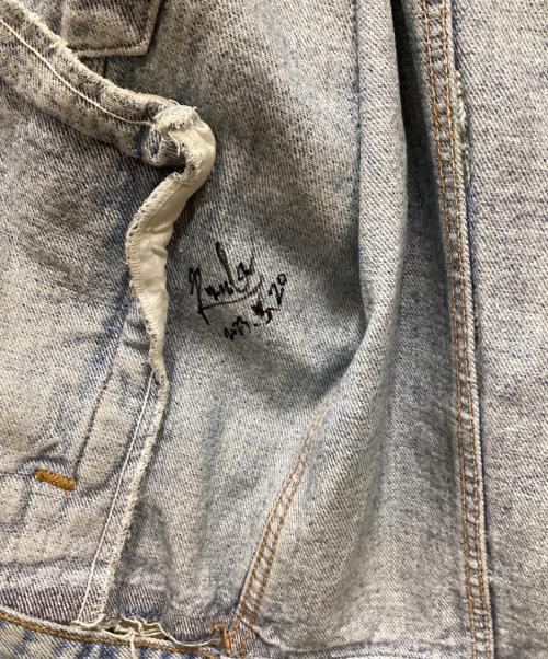 LEVI'S（リーバイス）LEVI'S (リーバイス) 90S70507サンダー柄ハンドペイントデニムジャケット インディゴ サイズ:Mの古着・服飾アイテム