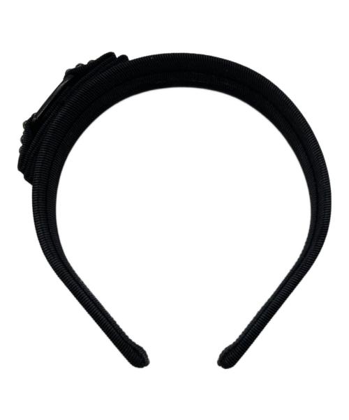 Salvatore Ferragamo（サルヴァトーレ フェラガモ）Salvatore Ferragamo (サルヴァトーレ フェラガモ) ヴァラリボンカチューシャ ブラックの古着・服飾アイテム