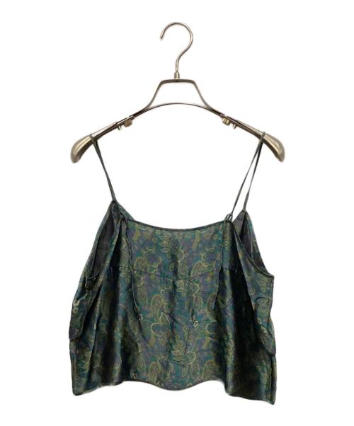 ticca（ティッカ）ticca (ティッカ) キュプラジャガード キャミソール グリーン サイズ:FREEの古着・服飾アイテム