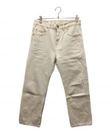 BLACKHORSE LANE ATELIERS（ブラックホースレーン アトリエ）の古着「デニムパンツ」｜ホワイト