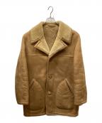 Abercrombie & Fitchアバクロンビー アンド フィッチ）の古着「70sヴィンテージムートンコート」｜ベージュ