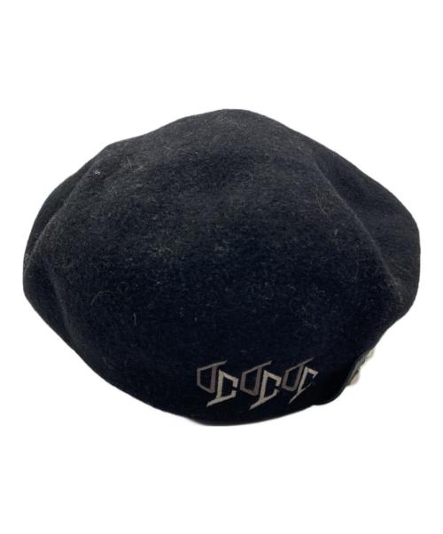 CALEE（キャリー）CALEE (キャリー) THE H.W.DOG&CO. (エイチダブリュードッグアンドコー) EMBROIDERY WOOL BERET/エンブロイダリーウールベレー ブラックの古着・服飾アイテム
