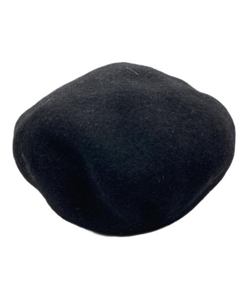 CALEE（キャリー）CALEE (キャリー) THE H.W.DOG&CO. (エイチダブリュードッグアンドコー) EMBROIDERY WOOL BERET/エンブロイダリーウールベレー ブラックの古着・服飾アイテム