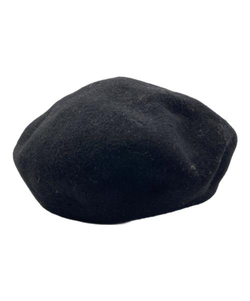 CALEE（キャリー）CALEE (キャリー) THE H.W.DOG&CO. (エイチダブリュードッグアンドコー) EMBROIDERY WOOL BERET/エンブロイダリーウールベレー ブラックの古着・服飾アイテム