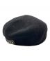 CALEE (キャリー) THE H.W.DOG&CO. (エイチダブリュードッグアンドコー) EMBROIDERY WOOL BERET/エンブロイダリーウールベレー ブラック：8000円