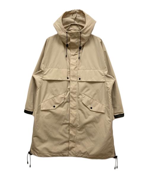 08sircus（ゼロエイトサーカス）08sircus (ゼロエイトサーカス) High count weather hoodie coat/ハイカウントウェザーフーディコート ベージュ サイズ:4の古着・服飾アイテム