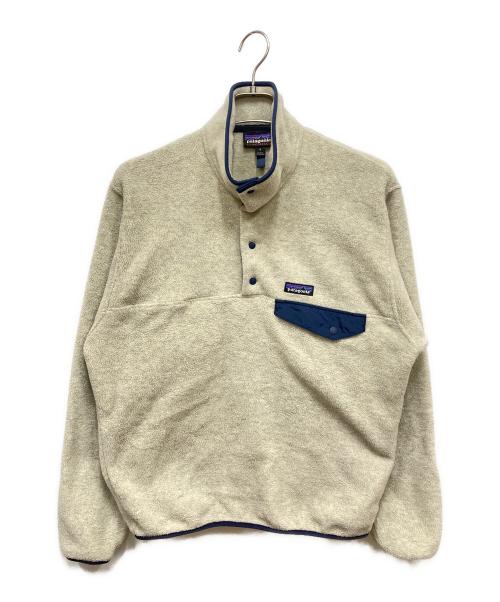Patagonia（パタゴニア）Patagonia (パタゴニア) L/W Synchilla Snap-T Pullover/シンチラスナップT アイボリー サイズ:Sの古着・服飾アイテム