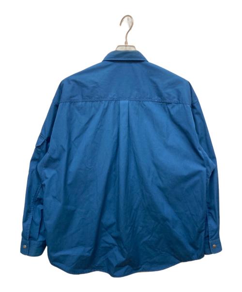 THE NORTHFACE PURPLELABEL（ザ・ノースフェイス パープルレーベル）THE NORTHFACE PURPLELABEL (ザ・ノースフェイス パープルレーベル) 65/35 CPO SHIRT/シャツジャケット ブルー サイズ:Lの古着・服飾アイテム