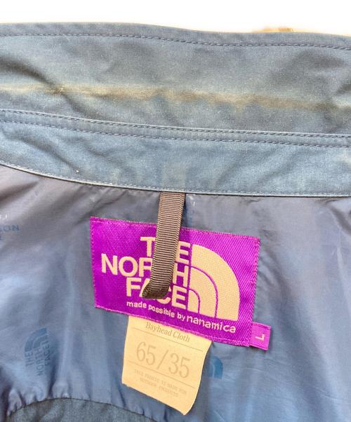 THE NORTHFACE PURPLELABEL（ザ・ノースフェイス パープルレーベル）THE NORTHFACE PURPLELABEL (ザ・ノースフェイス パープルレーベル) 65/35 CPO SHIRT/シャツジャケット ブルー サイズ:Lの古着・服飾アイテム