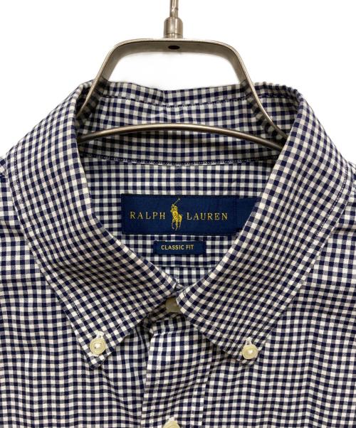 RALPH LAUREN（ラルフローレン）RALPH LAUREN (ラルフローレン) ギンガムチェックシャツ ネイビー サイズ:Mの古着・服飾アイテム