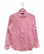 RALPH LAURENラルフローレン）の古着「リネンシャツ」｜ピンク