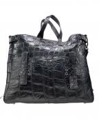 GRESグレ）の古着「クロコトートバッグ」｜ブラック