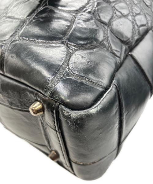 GRES（グレ）GRES (グレ) クロコトートバッグ ブラックの古着・服飾アイテム