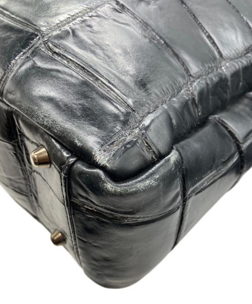 GRES（グレ）GRES (グレ) クロコトートバッグ ブラックの古着・服飾アイテム