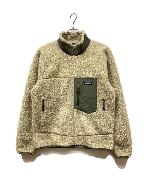Patagonia（パタゴニア）Patagonia (パタゴニア) メンズ・クラシック・レトロX・ジャケット グリーン×ベージュ サイズ:Mの古着・服飾アイテム