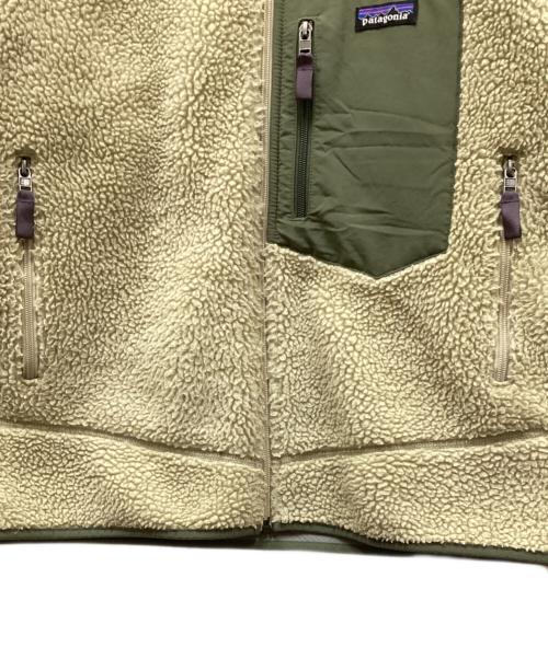 Patagonia（パタゴニア）Patagonia (パタゴニア) メンズ・クラシック・レトロX・ジャケット グリーン×ベージュ サイズ:Mの古着・服飾アイテム