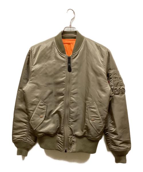 ALPHA（アルファ）ALPHA (アルファ) MA-1ジャケット カーキ サイズ:Sの古着・服飾アイテム