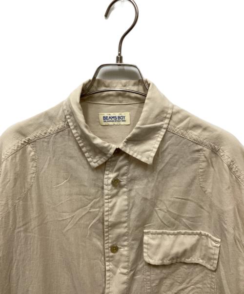 BEAMS BOY（ビームスボーイ）BEAMS BOY (ビームスボーイ) シアー ハンティング シャツ ベージュ サイズ:表記なしの古着・服飾アイテム