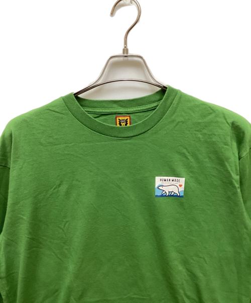 HUMAN MADE（ヒューマンメイド）HUMAN MADE (ヒューマンメイド) Graphic L/S T-Shirt/グラフィックロングスリーブTシャツ グリーン サイズ:Lの古着・服飾アイテム