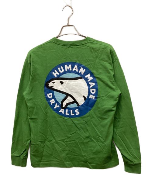 HUMAN MADE（ヒューマンメイド）HUMAN MADE (ヒューマンメイド) Graphic L/S T-Shirt/グラフィックロングスリーブTシャツ グリーン サイズ:Lの古着・服飾アイテム