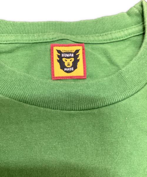 HUMAN MADE（ヒューマンメイド）HUMAN MADE (ヒューマンメイド) Graphic L/S T-Shirt/グラフィックロングスリーブTシャツ グリーン サイズ:Lの古着・服飾アイテム