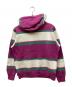 SUPREME (シュプリーム) stripe hooded sweatshirt パープル サイズ:S：10000円