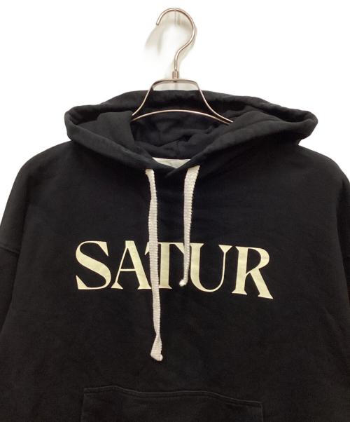 SATURDAY（サタデー）SATURDAY (サタデー) プリントパーカー ブラック サイズ:Freeの古着・服飾アイテム