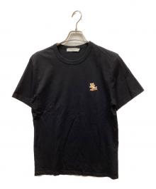 maison kitsune（メゾンキツネ）の古着「CHILLAX FOX PATCH REGULAR TEE」｜ブラック