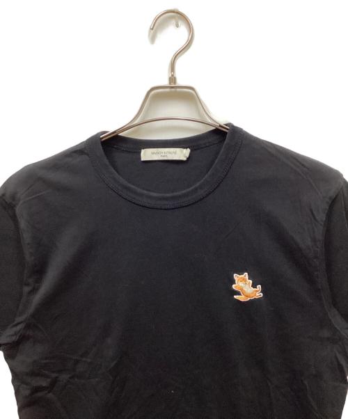 maison kitsune（メゾンキツネ）maison kitsune (メゾンキツネ) CHILLAX FOX PATCH REGULAR TEE ブラック サイズ:Mの古着・服飾アイテム
