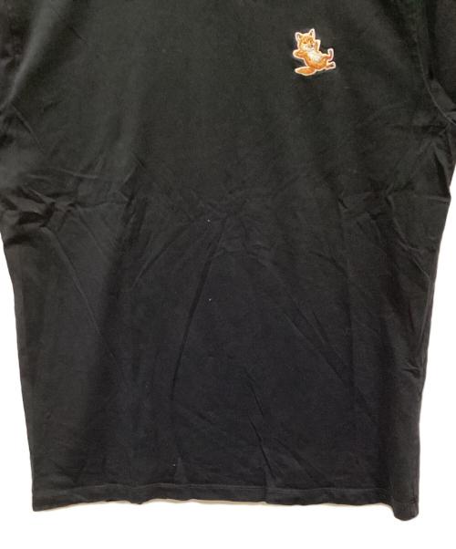 maison kitsune（メゾンキツネ）maison kitsune (メゾンキツネ) CHILLAX FOX PATCH REGULAR TEE ブラック サイズ:Mの古着・服飾アイテム