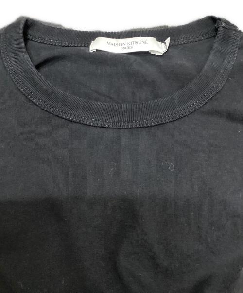 maison kitsune（メゾンキツネ）maison kitsune (メゾンキツネ) CHILLAX FOX PATCH REGULAR TEE ブラック サイズ:Mの古着・服飾アイテム