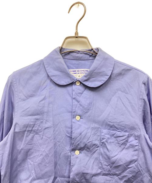 COMME des GARCONS COMME des GARCONS（コムデギャルソン コムデギャルソン）COMME des GARCONS COMME des GARCONS (コムデギャルソン コムデギャルソン) 丸襟シャツ ブルー サイズ:xsの古着・服飾アイテム