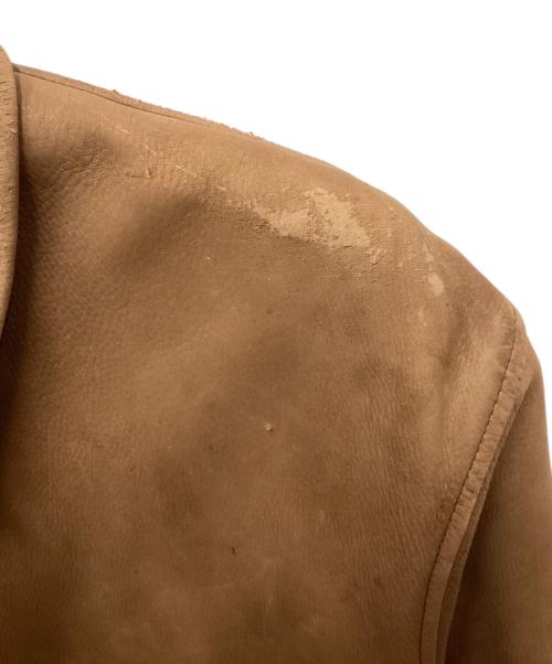 POLO RALPH LAUREN（ポロ・ラルフローレン）POLO RALPH LAUREN (ポロ・ラルフローレン) レザーカーコート ブラウン サイズ:Sの古着・服飾アイテム