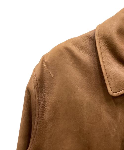 POLO RALPH LAUREN（ポロ・ラルフローレン）POLO RALPH LAUREN (ポロ・ラルフローレン) レザーカーコート ブラウン サイズ:Sの古着・服飾アイテム