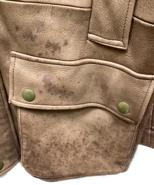 POLO RALPH LAUREN（ポロ・ラルフローレン）POLO RALPH LAUREN (ポロ・ラルフローレン) レザーカーコート ブラウン サイズ:Sの古着・服飾アイテム