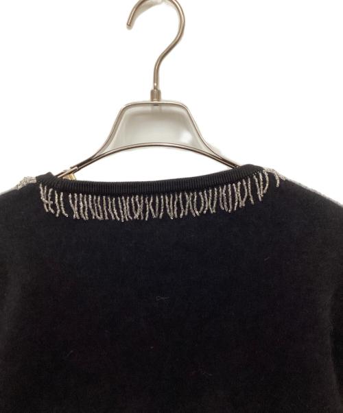 Yves Saint Laurent tricot（イブサンローラントリコット）Yves Saint Laurent tricot (イブサンローラントリコット) アンゴラ混ニット ブラック サイズ:Mの古着・服飾アイテム