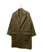BARENAバレナ）の古着「メルトンチェスターコート」｜オリーブ