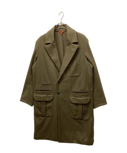BARENA（バレナ）BARENA (バレナ) メルトンチェスターコート オリーブ サイズ:50の古着・服飾アイテム