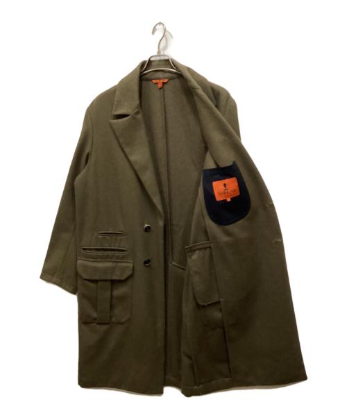 BARENA（バレナ）BARENA (バレナ) メルトンチェスターコート オリーブ サイズ:50の古着・服飾アイテム