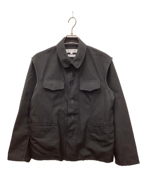 COMME des GARCONS SHIRT（コムデギャルソンシャツ）COMME des GARCONS SHIRT (コムデギャルソンシャツ) インサイドアウトカットオフジャケット ブラック サイズ:Sの古着・服飾アイテム