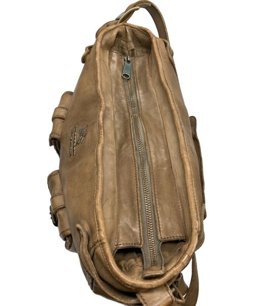 BURBERRY BLUE LABEL（バーバリーロンドンブルーレーベル）BURBERRY BLUE LABEL (バーバリーロンドンブルーレーベル) オールレザーレザーショルダーバッグ ブラウンの古着・服飾アイテム