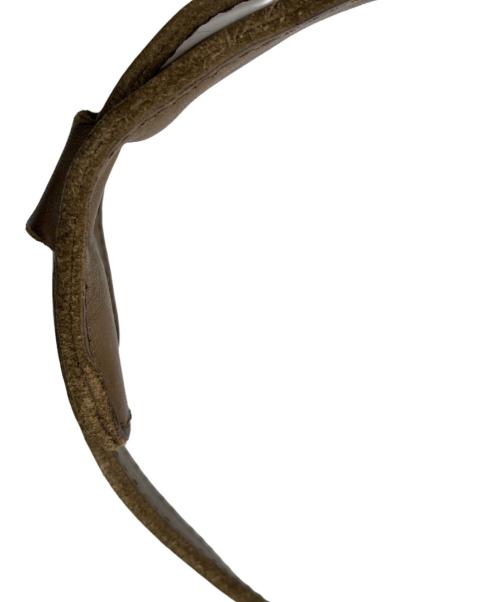 BURBERRY BLUE LABEL（バーバリーロンドンブルーレーベル）BURBERRY BLUE LABEL (バーバリーロンドンブルーレーベル) オールレザーレザーショルダーバッグ ブラウンの古着・服飾アイテム