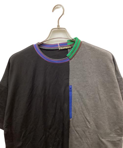 FRAPBOIS（フラボア）FRAPBOIS (フラボア) ポケポンチ カットソー ブラック×グレー サイズ:2 未使用品の古着・服飾アイテム